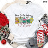 DTF Transfer - DTFCUSTOM301 - Home for the Holidays Custom Zip Code