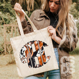 DTF Transfer - DTFCUSTOM308 - Cowhide Custom Monogram