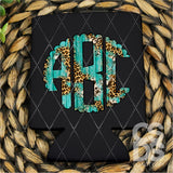 DTF Transfer - DTFCUSTOM310 - Western Wood Leopard Custom Monogram