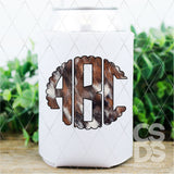 DTF Transfer - DTFCUSTOM311 - Cowhide Fur Custom Monogram