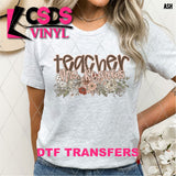 DTF Transfer - DTFCUSTOM313 - Vintage Floral Custom Text