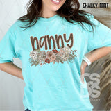 DTF Transfer - DTFCUSTOM313 - Vintage Floral Custom Text