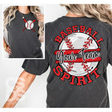 DTF Transfer - DTFCUSTOM316 Baseball Spirit Custom Text