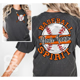 DTF Transfer - DTFCUSTOM316 Baseball Spirit Custom Text