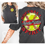 DTF Transfer - DTFCUSTOM317 - Softball Spirit Customs Text