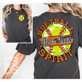 DTF Transfer - DTFCUSTOM317 - Softball Spirit Customs Text