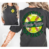 DTF Transfer - DTFCUSTOM317 - Softball Spirit Customs Text