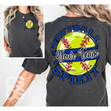 DTF Transfer - DTFCUSTOM317 - Softball Spirit Customs Text