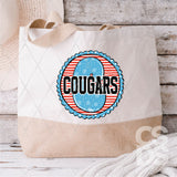 DTF Transfer - DTFCUSTOM325 - Red & Blue Alpha Custom Mascot