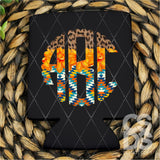 DTF Transfer - DTFCUSTOM326 - Aztec and Leopard Monogram