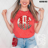 DTF Transfer - DTFCUSTOM330 - Baseball Leopard Monogram
