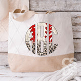 DTF Transfer - DTFCUSTOM330 - Baseball Leopard Monogram