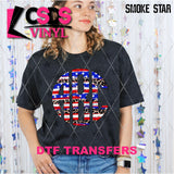 DTF Transfer - DTFCUSTOM331 - Stars Strips and Leopard Monogram