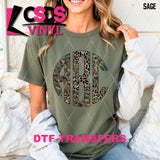 DTF Transfer - DTFCUSTOM332 - Army Leopard Monogram