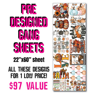 DTF Transfer - Stock Gang Sheet - DTFGANG0107 Fall #2