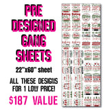 DTF Transfer - Stock Gang Sheet - DTFGANG0130 Holiday Baking