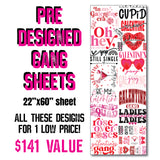 DTF Transfer - Stock Gang Sheet - DTFGANG0136 Galentines