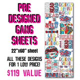 DTF Transfer - Stock Gang Sheet - DTFGANG0142 Read Across America