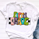 DTF Transfer - DTF015061 - Retro Rainbow Grade Set