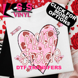 DTF Transfer - DTF015025 Valentines Day Red & Pink School Grades