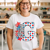 DTF Transfer - DTF015030 - Read Across America Mascots