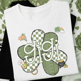 DTF Transfer - DTF015050 - St. Patrick's Day Clover Name Set