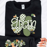 DTF Transfer - DTF015050 - St. Patrick's Day Clover Name Set