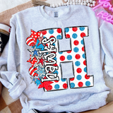 DTF Transfer - DTF015030 - Read Across America Mascots