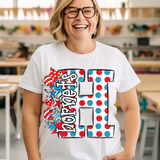 DTF Transfer - DTF015030 - Read Across America Mascots