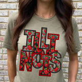 DTF Transfer - DTF015057 - Faux Glitter/Embroidery Strawberry States