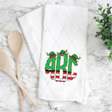 DTF Transfer - DTFCUSTOM113 Custom Monogram Christmas Elf