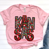 DTF Transfer - DTF015057 - Faux Glitter/Embroidery Strawberry States