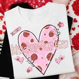 DTF Transfer - DTF015025 Valentines Day Red & Pink School Grades