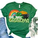 DTF Transfer - DTF015183 - One Lucky Gold and Rainbow Names