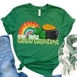 DTF Transfer - DTF015183 - One Lucky Gold and Rainbow Names