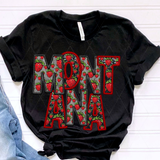 DTF Transfer - DTF015057 - Faux Glitter/Embroidery Strawberry States