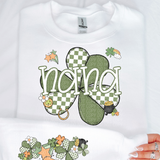 DTF Transfer - DTF015050 - St. Patrick's Day Clover Name Set