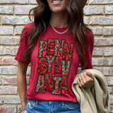 DTF Transfer - DTF015057 - Faux Glitter/Embroidery Strawberry States