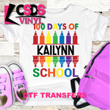 DTF Transfer - DTFCUSTOM128 Personalized Split 100 Days of School