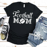 Screen Print Transfer - SCR0016 Football Mom - White