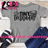 Screen Print Transfer - SCR0324 Tiny Tornado - Black