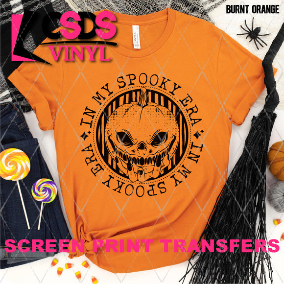 Screen Print Transfer - In My Spooky Era Pumpkin - Black