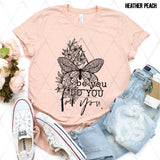 Screen Print Transfer - Be You Do You For You Butterfly - Black