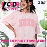 Screen Print Transfer - SCR4546 XOXO Varsity - Pink