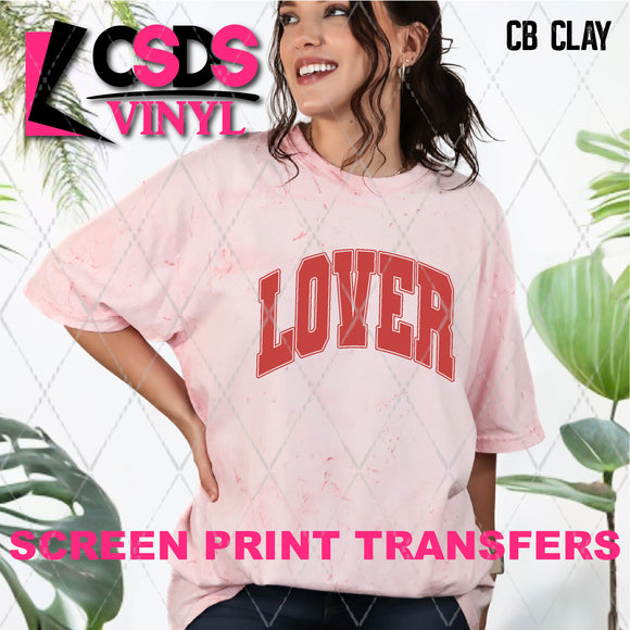 Screen Print Transfer - SCR4547 Lover Varsity - Red