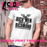Screen Print Transfer - SCR4602 Rich Men - Black
