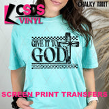 Screen Print Transfer - SCR4630 Give It To God - Black