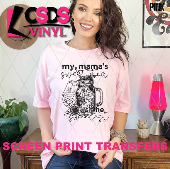 Screen Print Transfer - SCR4638 My Mama's Sweet Tea - Black