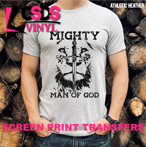Screen Print Transfer - SCR4665 Mighty Man of God
