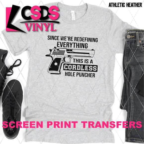 Screen Print Transfer - SCR4753 Cordless Hole Puncher - Black